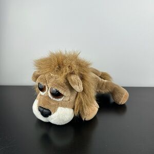 Russ Berrie Lil Peepers Carnie Lion 8” Big Brown Sad Eyes Plush Stuffed Animal